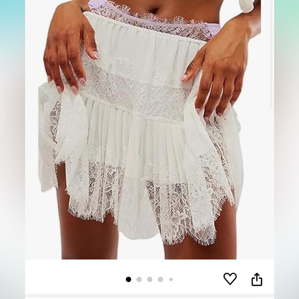 White Y2K half slip